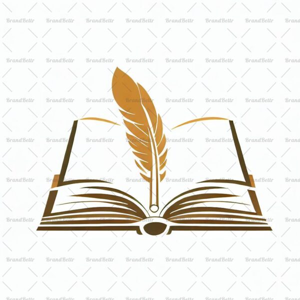 Offenes Buch und Feder